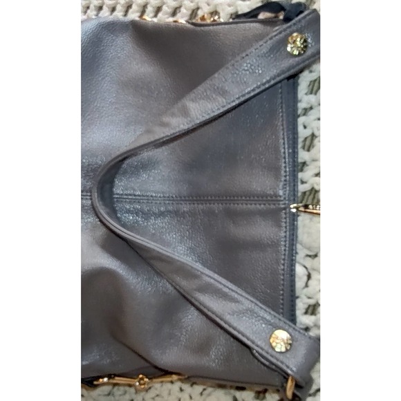 Bolaishaxuan (BOLAI) Gray Pebble Leather Bag - Picture 11 of 11